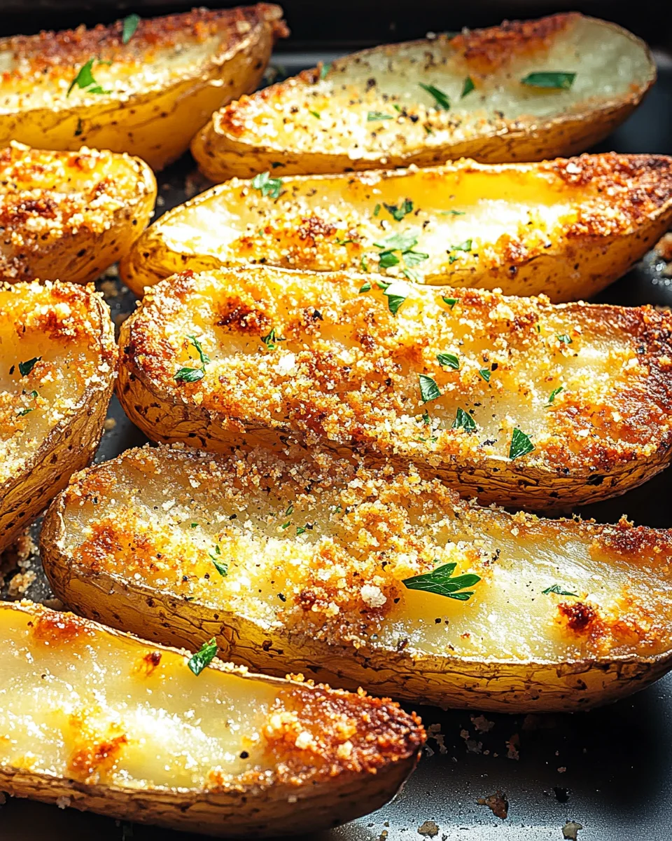 Baked Garlic Parmesan Potato Wedges
