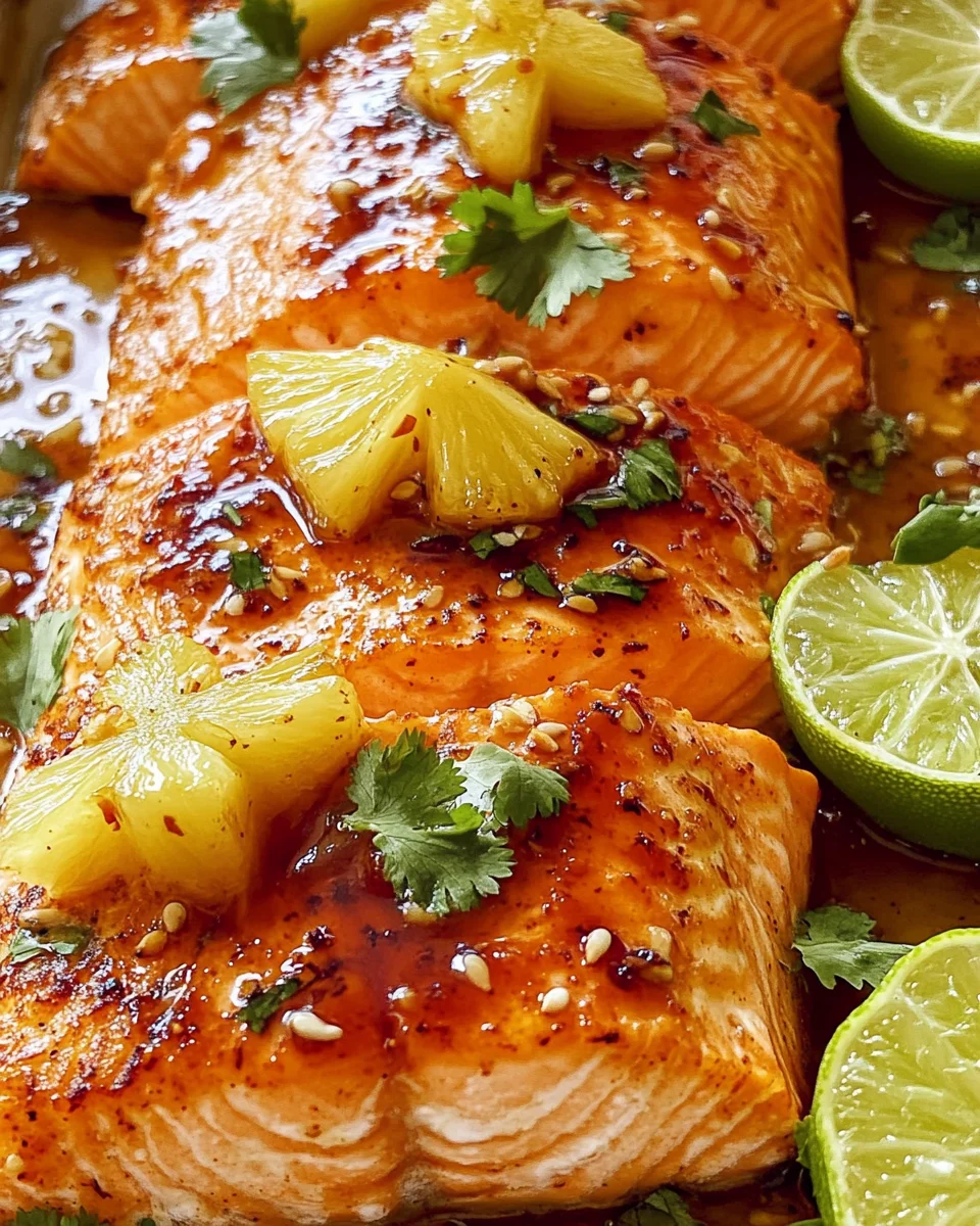 Baked Pineapple Salmon