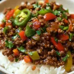 Beef and Pepper Rice Bowl