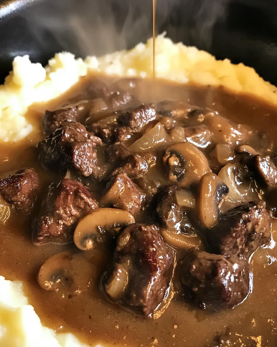 Best Ever Beef Tips & Gravy (Easy)