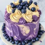 Blueberry Cake with Lemon Cream Cheese Frosting
