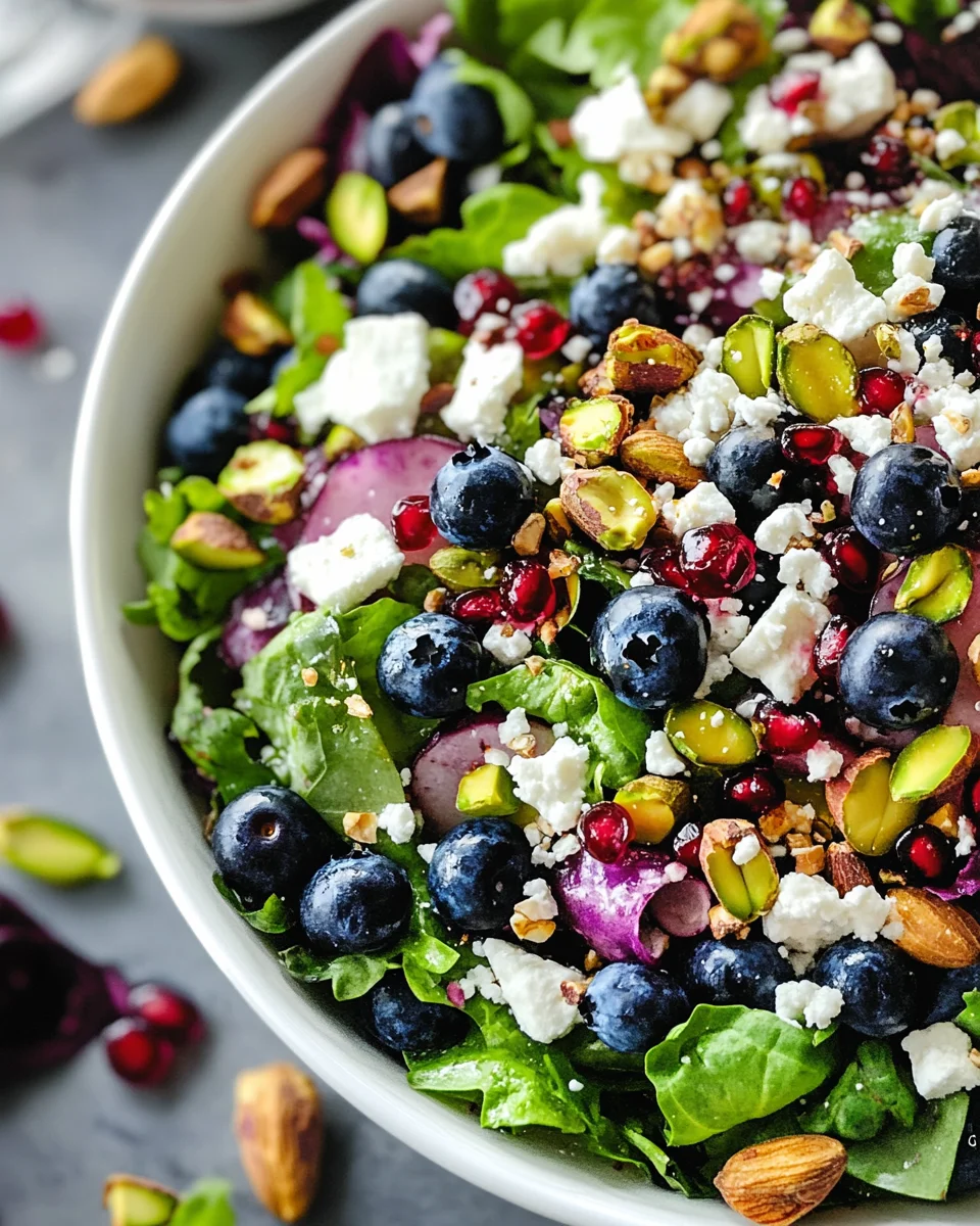Blueberry Pistachio Spring Salad
