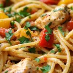 Bold Smoky Cajun Chicken Spaghetti