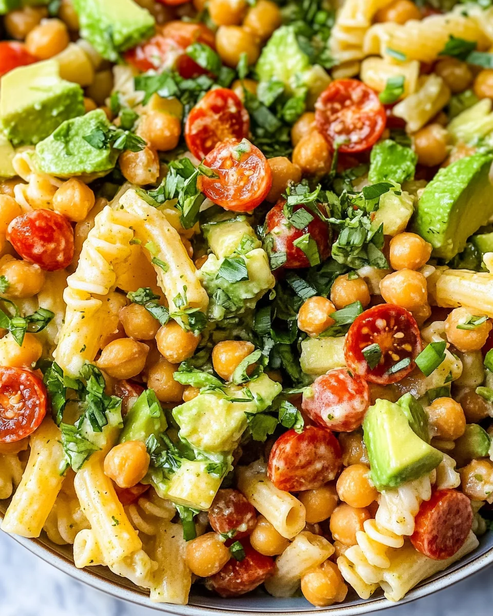 Buffalo Chickpea Pasta Salad