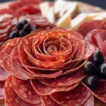 Charcuterie Board Meat Flowers