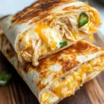Cheesy Garlic Chicken Wraps