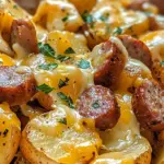 Cheesy Ranch Potatoes and Smoked Sausage