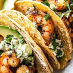 Cilantro Lime Shrimp Tacos with Creamy Slaw