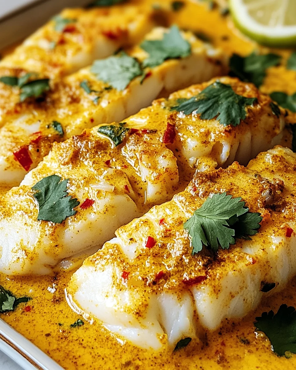 Coconut Curry Baked Cod
