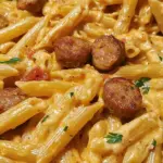 Creamy Bold Smoky Cajun Sausage Penne