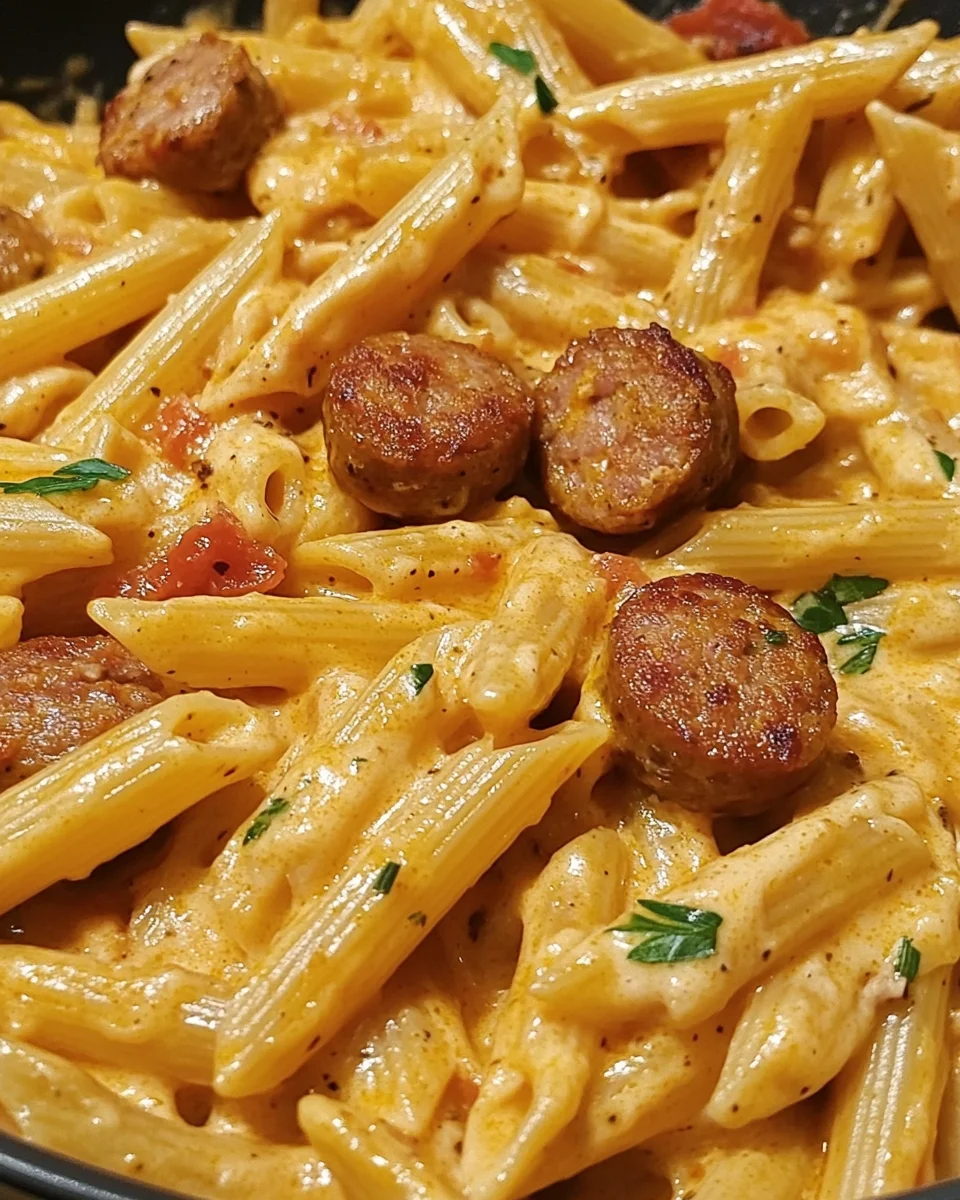 Creamy Bold Smoky Cajun Sausage Penne