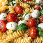 Creamy Caprese Pasta Salad