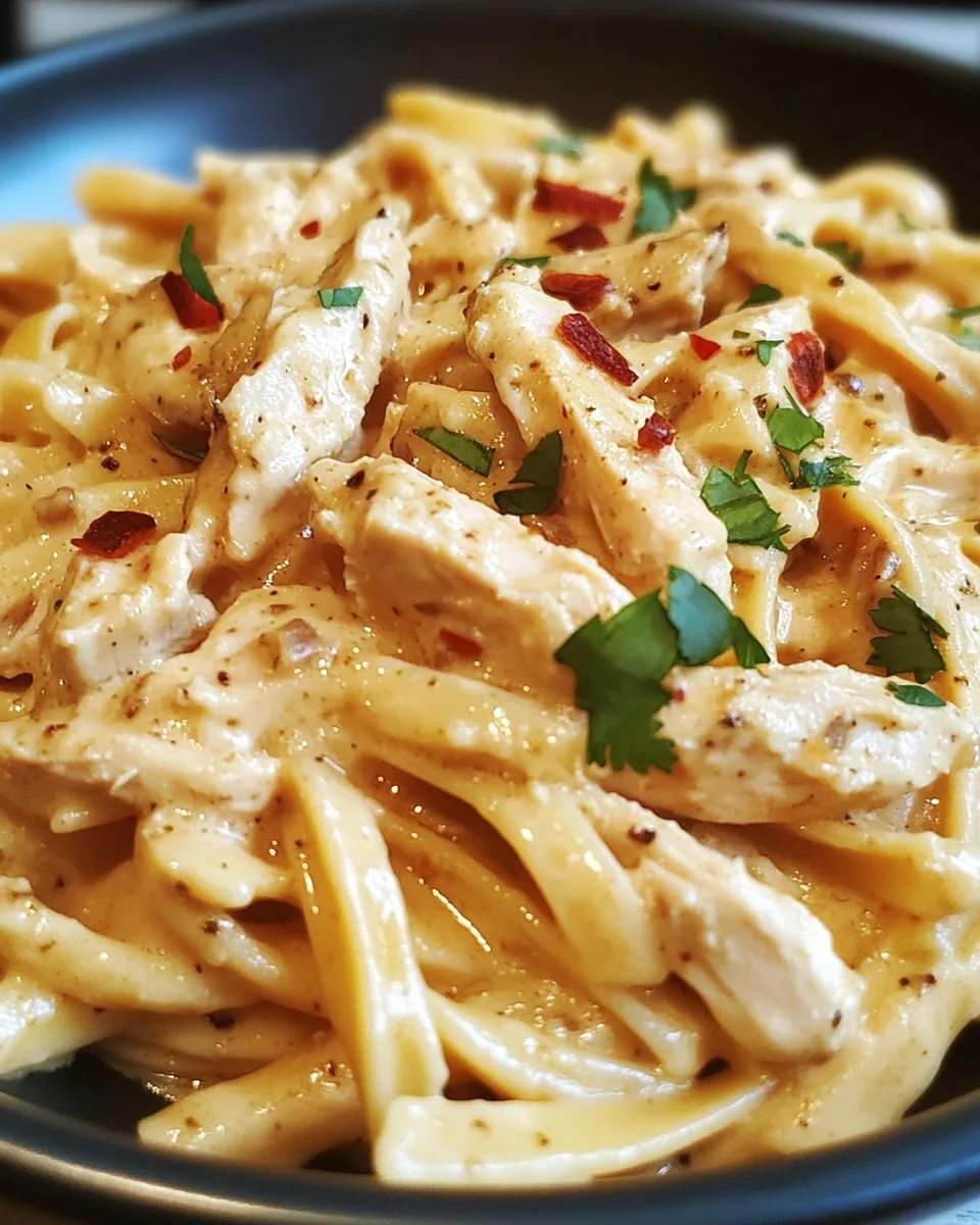 Creamy Chipotle Garlic Chicken Pasta