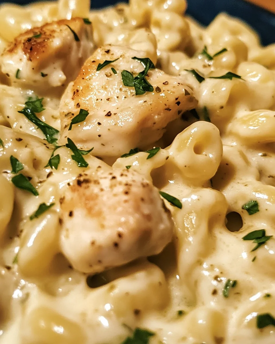 Creamy Garlic Herb Chicken Mac