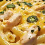 Creamy Jalapeño Cheddar Chicken Penne