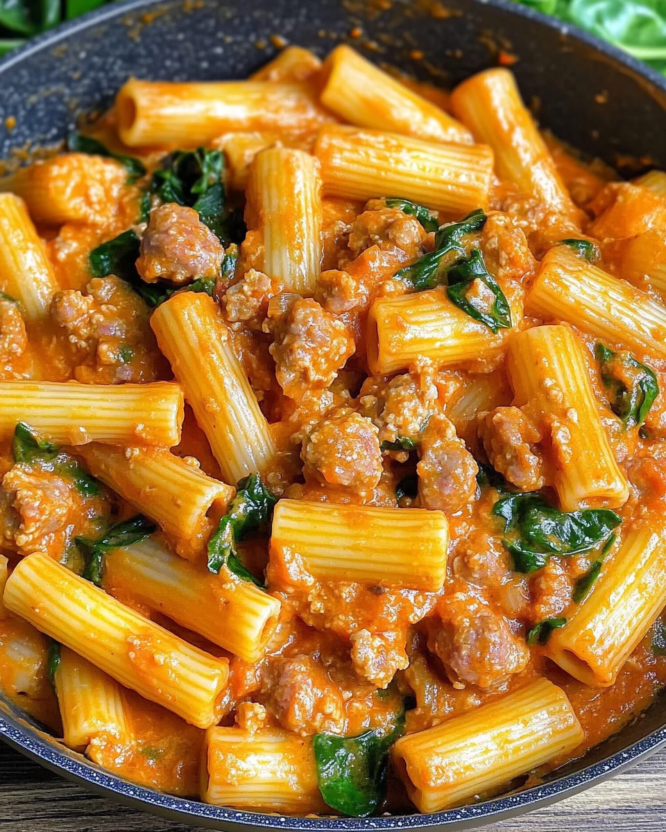 Creamy Sausage Rigatoni (One-Pan, 30-Minute Meal)