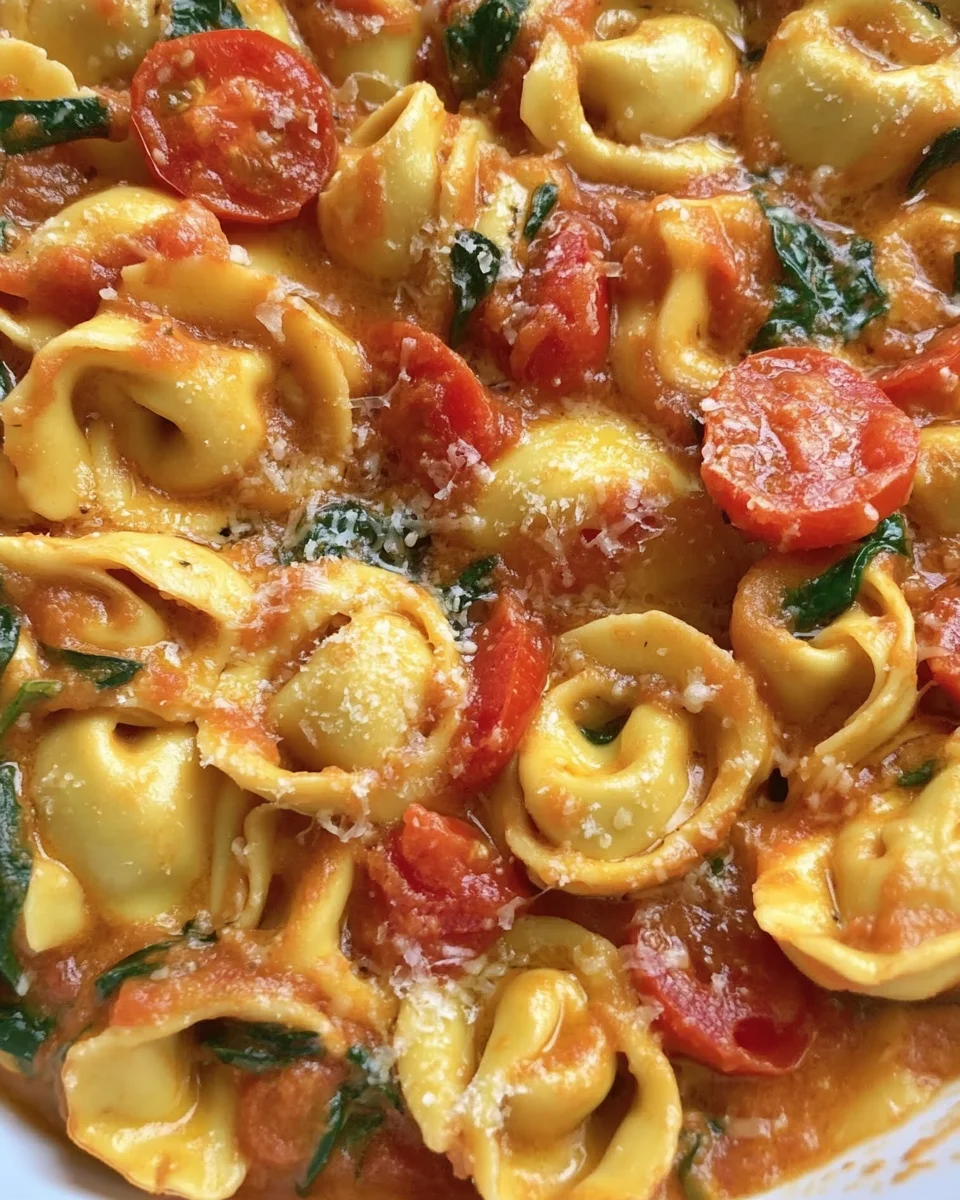 Creamy Tortellini with Tomatoes