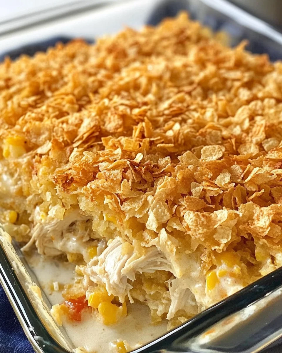 Easy Chicken Hashbrown Casserole Recipe