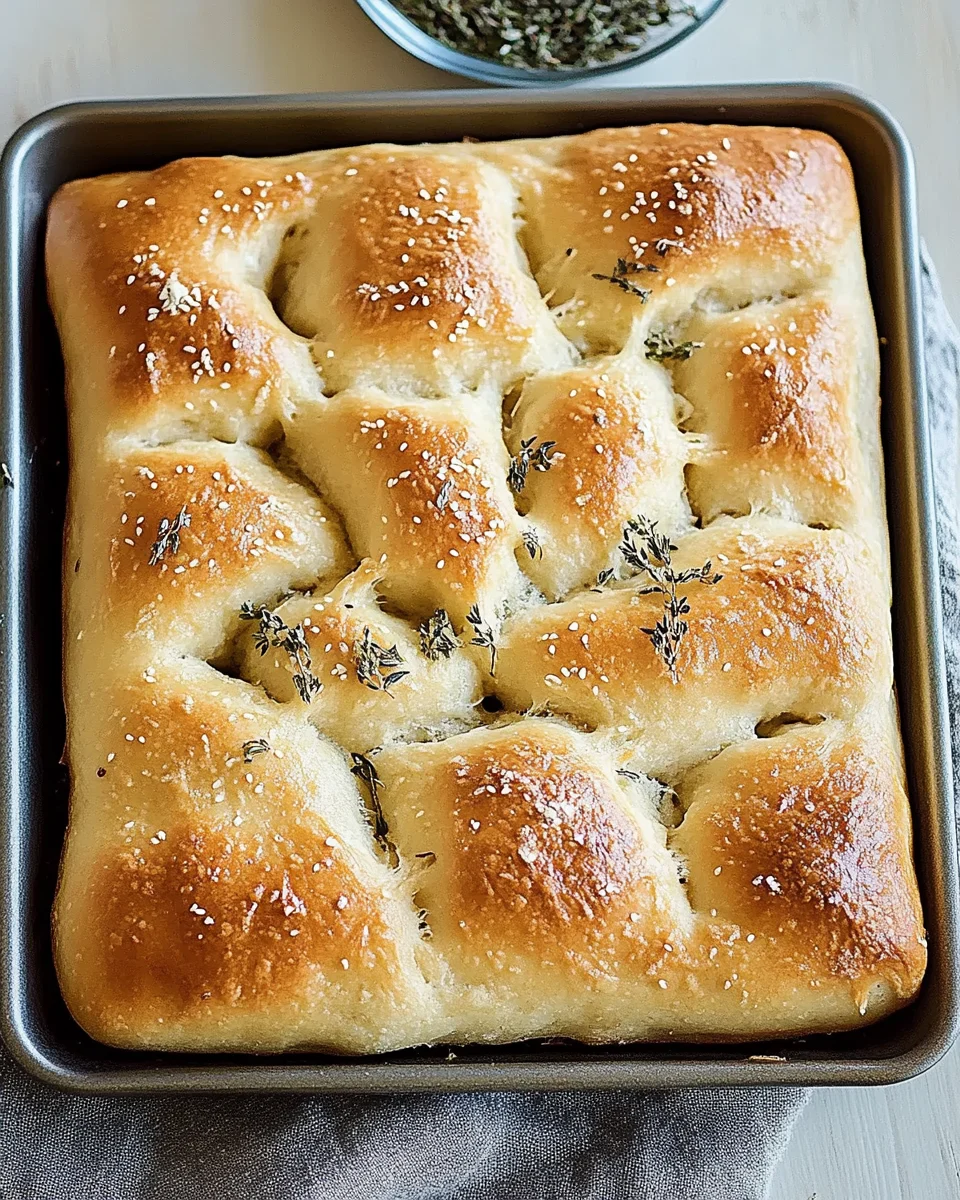Easy Homemade Focaccia Bread