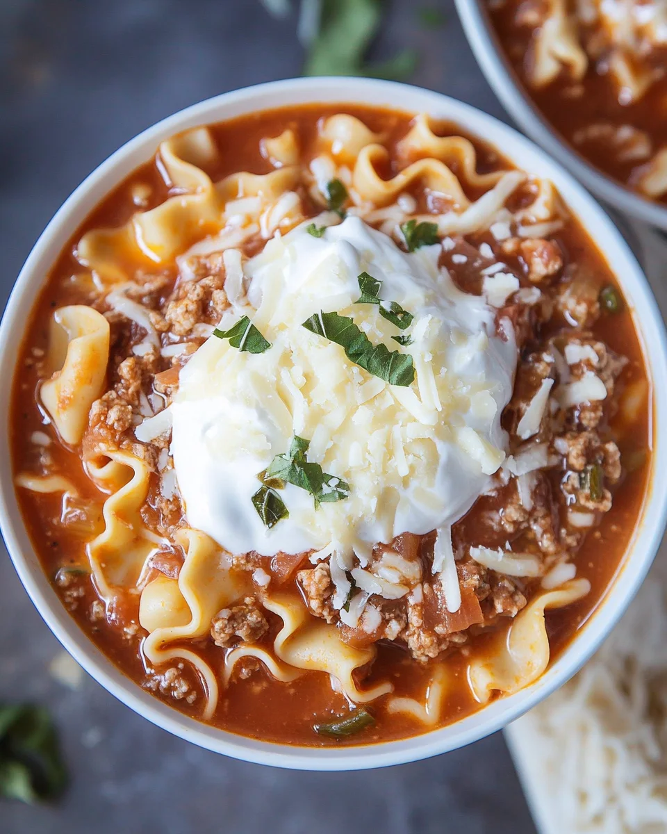 Easy Lasagna Soup Recipe