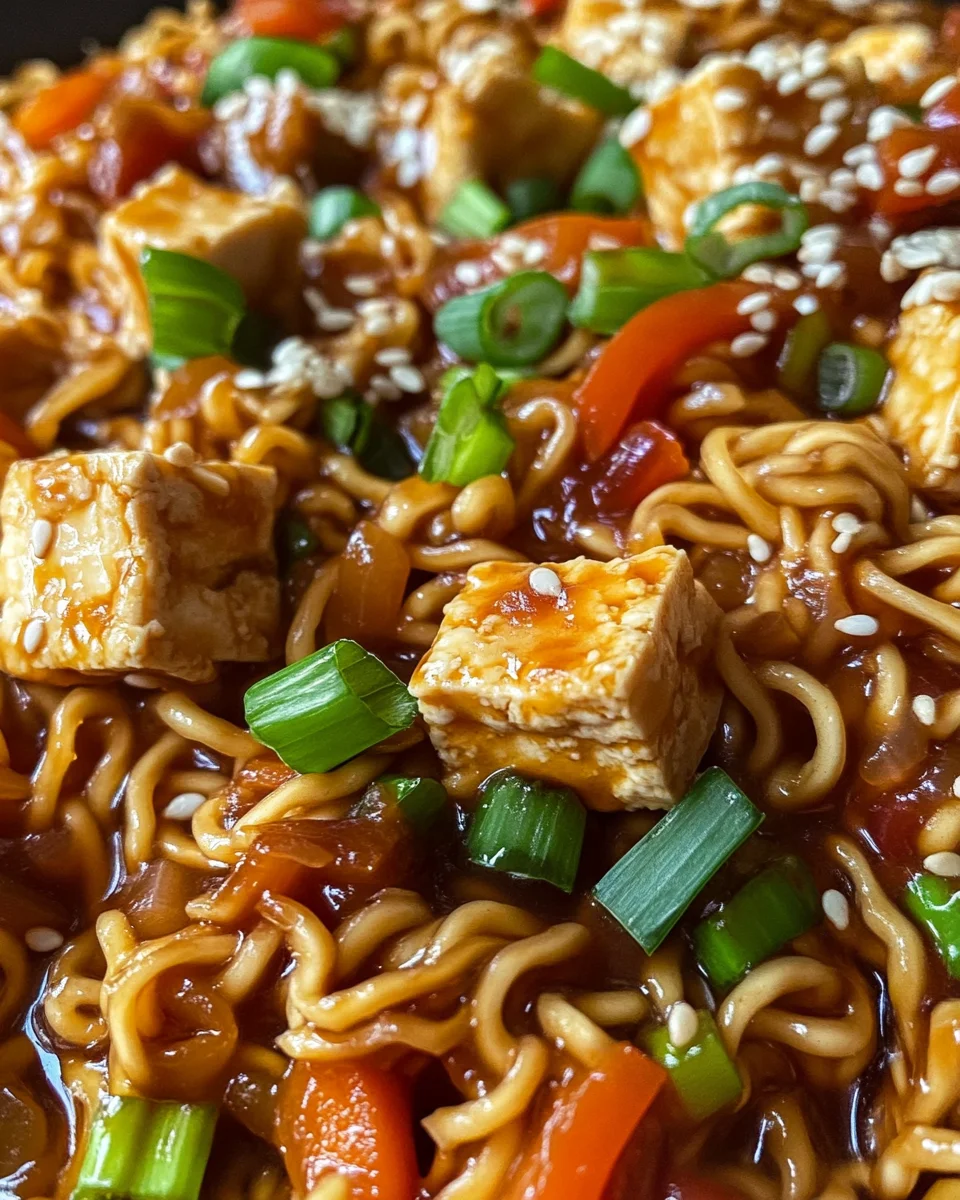 Easy Saucy Ramen Noodles