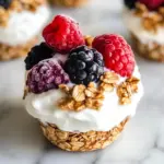 Frozen Yogurt Granola Cups