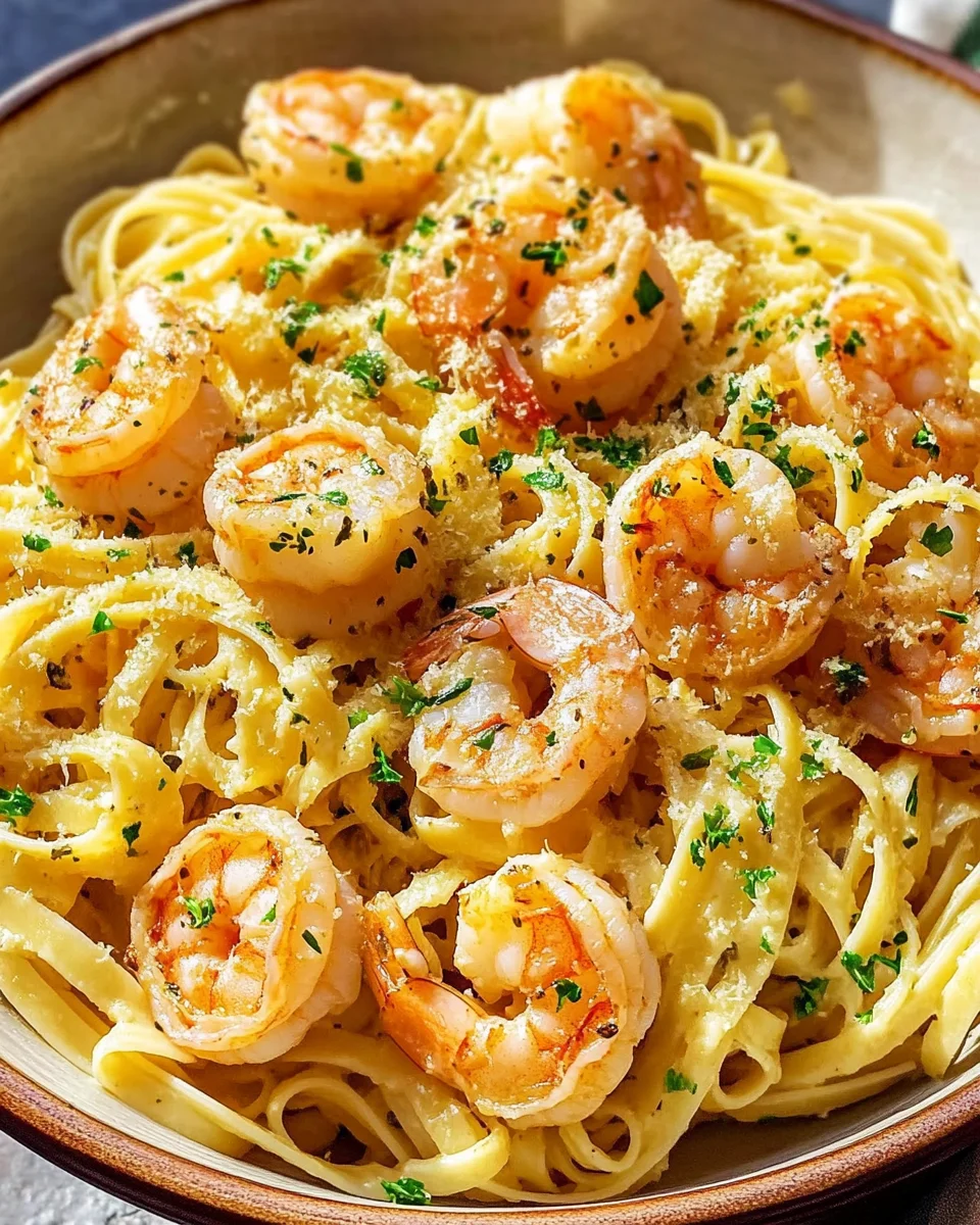 Garlic Butter Shrimp Pasta