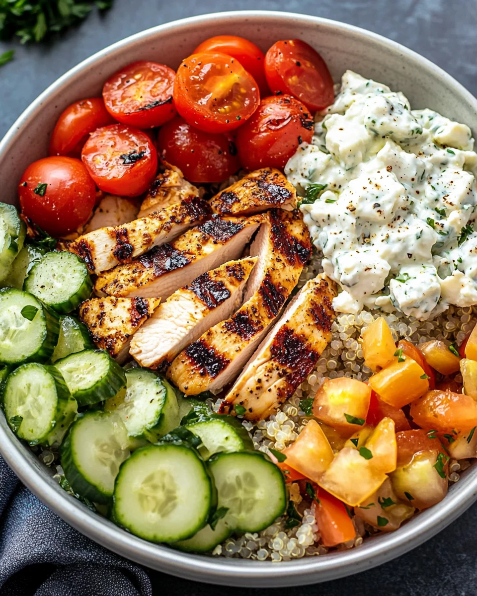 Greek Chicken Bowls