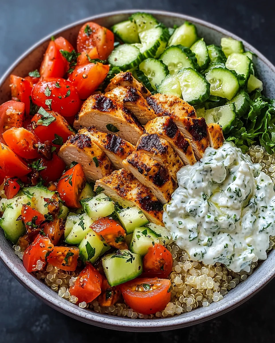 Greek Chicken Bowls