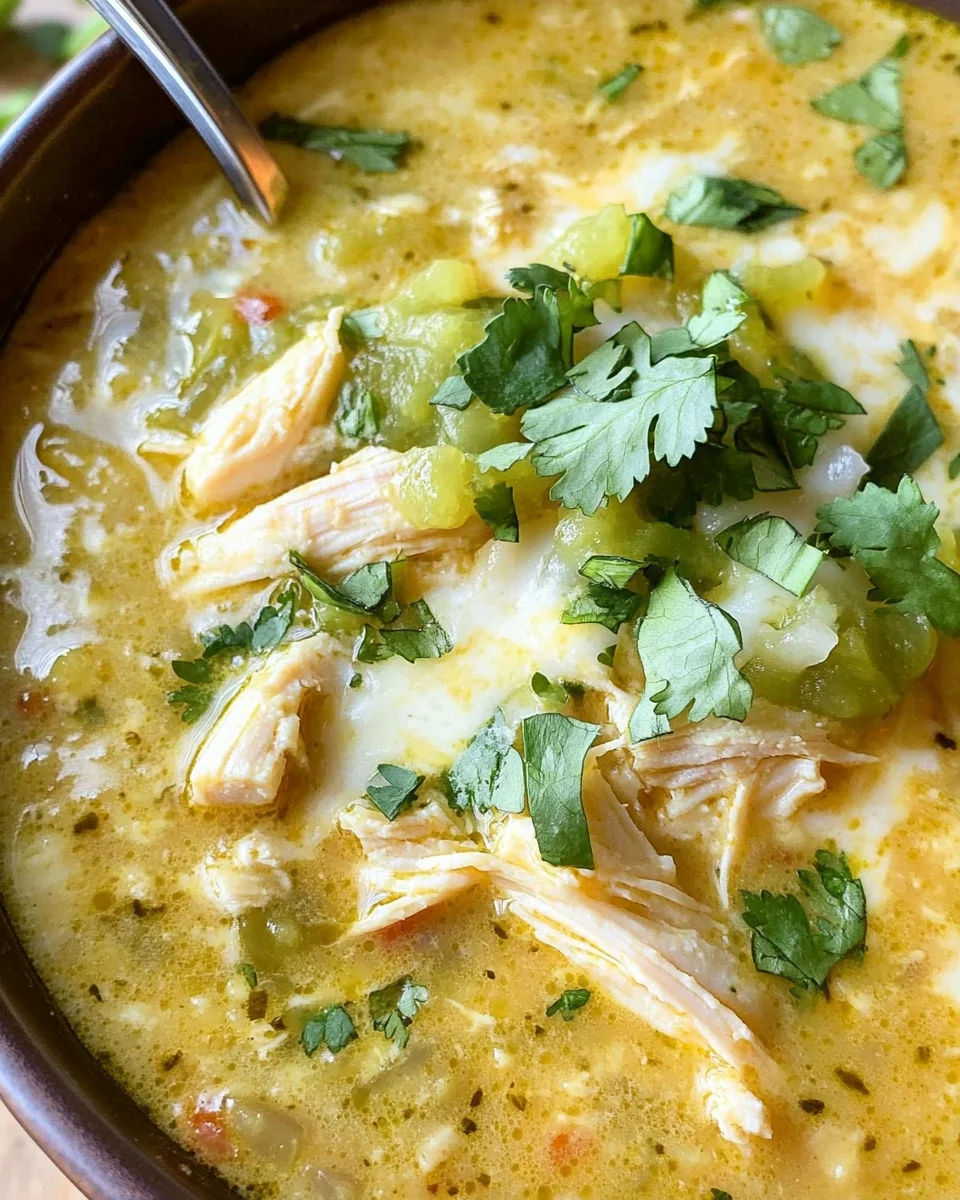 Green Chicken Enchilada Soup