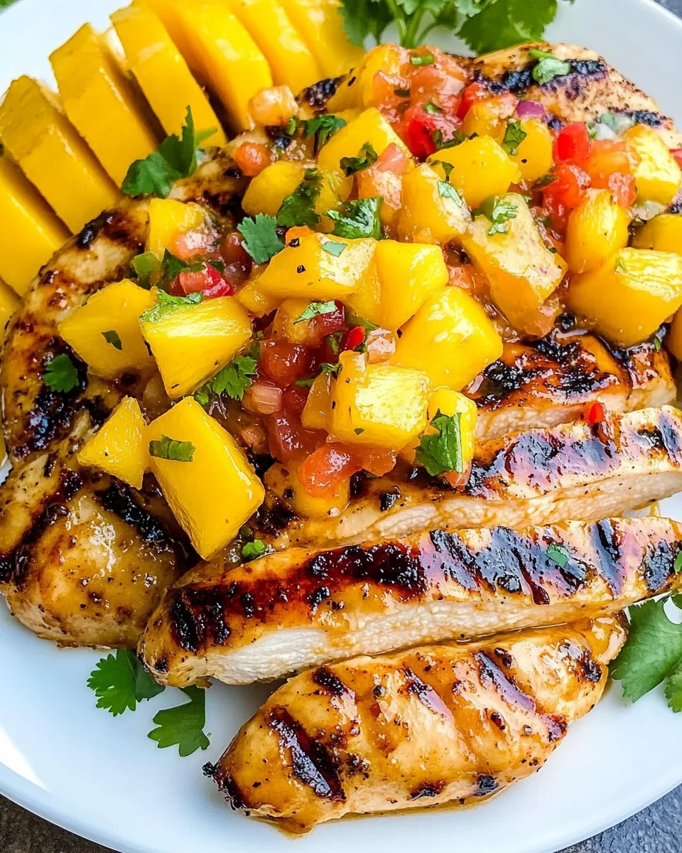 Grilled Mango Pineapple Chicken 26 Grilled Mango Pineapple Chicken