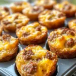 High-Protein Pancake Sausage Mini Muffins