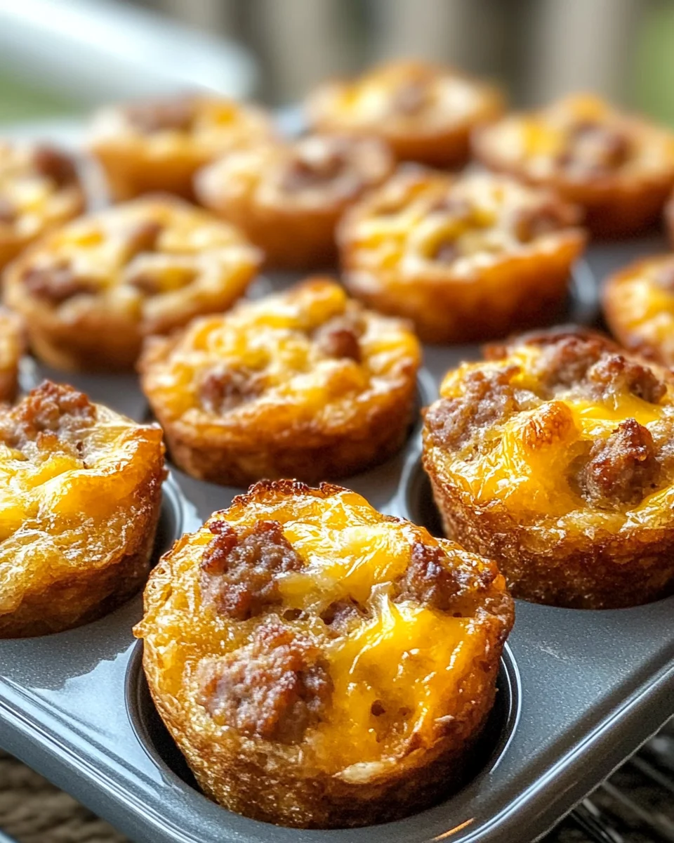 High-Protein Pancake Sausage Mini Muffins