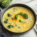 High Protein Broccoli Cheddar Soup