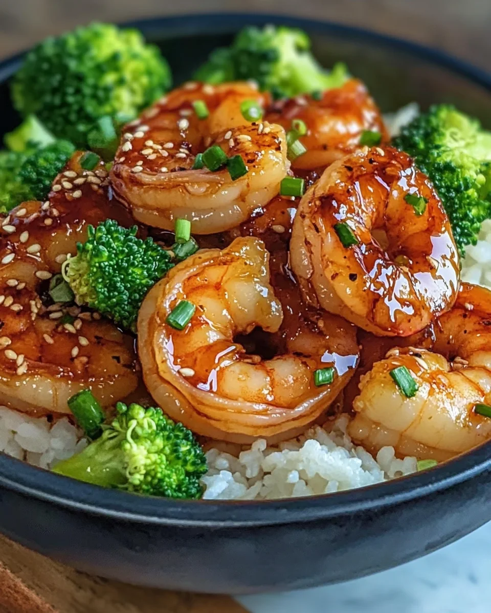 Honey Garlic Shrimp Bowls