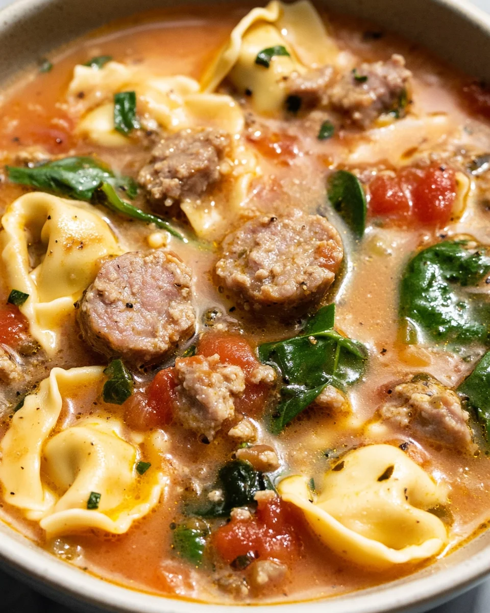 Italian Sausage Tortellini Soup