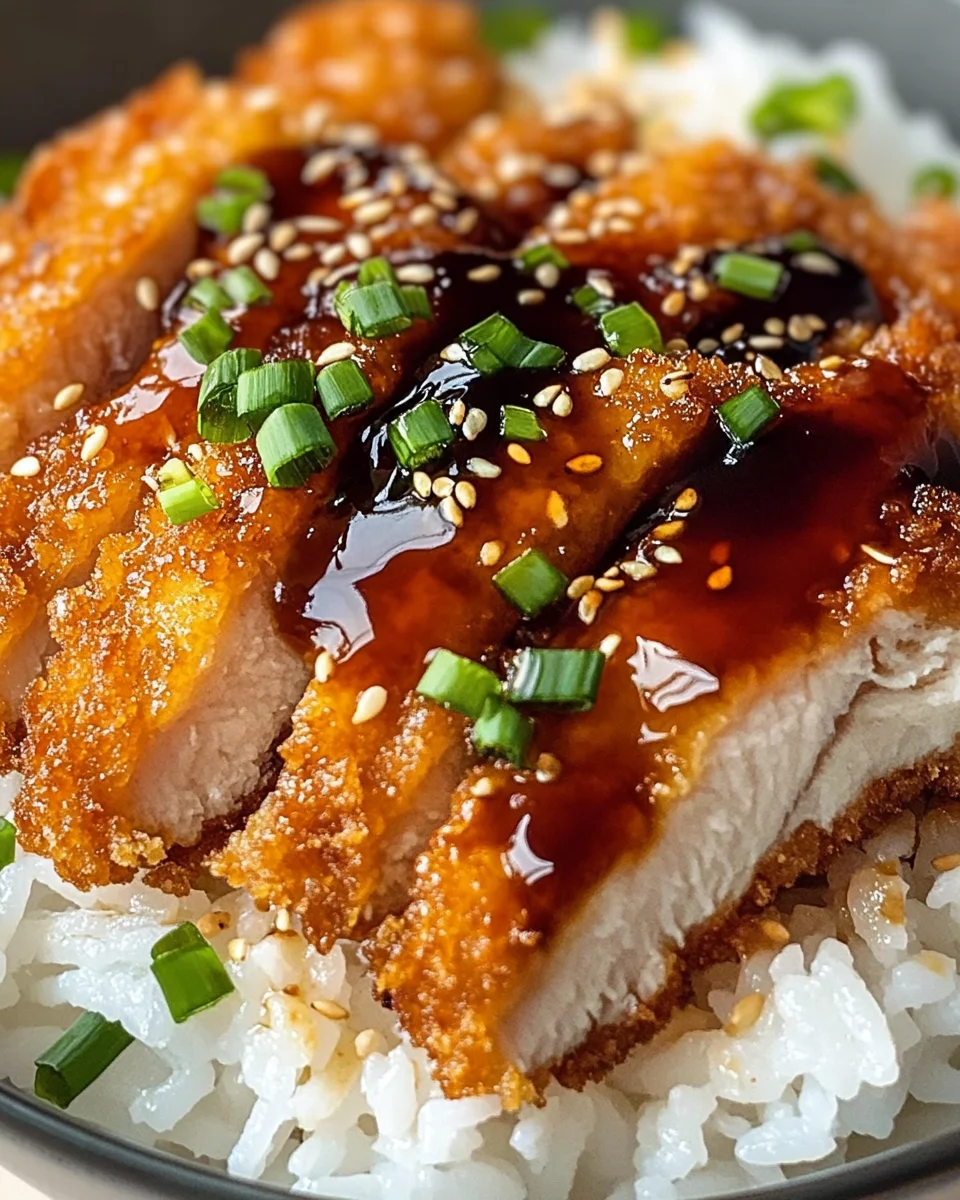 Japanese Katsu Bowls with Tonkatsu Sauce