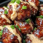 Korean BBQ Meatballs with Spicy Mayo Dip