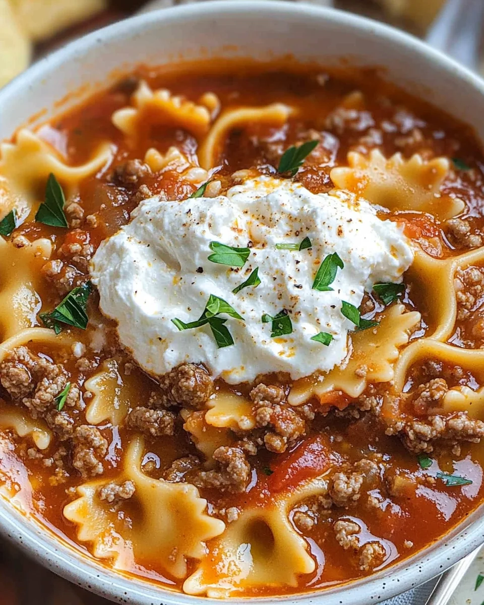 Lasagna Soup