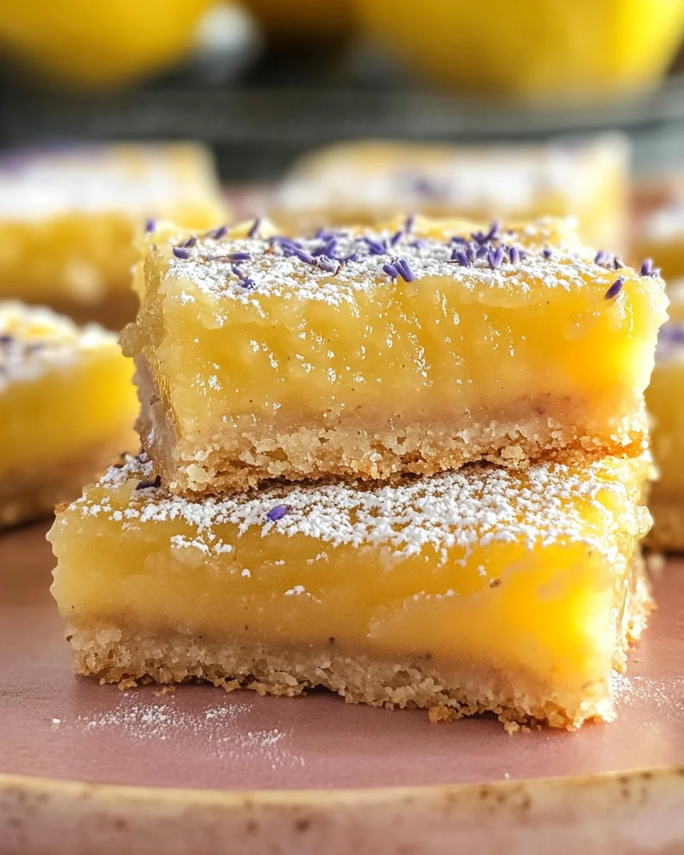 Lavender Lemon Bars