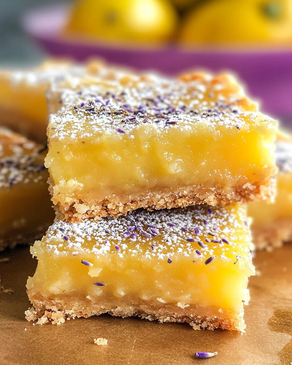 Lavender Lemon Bars