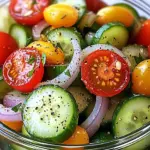 Marinated Cucumbers, Onions, and Tomatoes