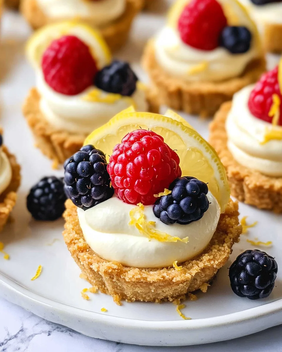 Mini Lemon Cheesecake Tarts