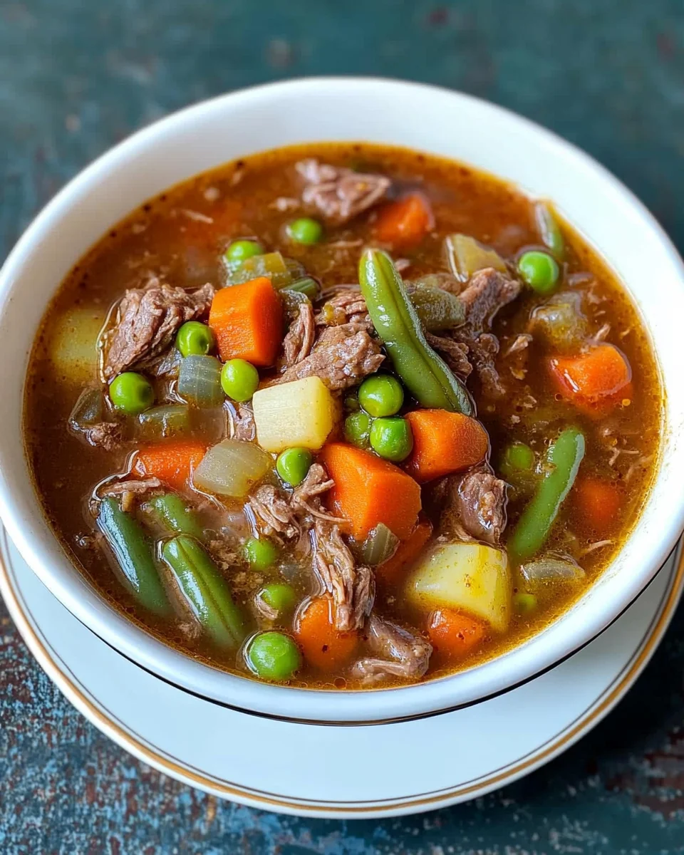 My Mom's Old-Fashioned Vegetable Beef Soup