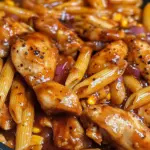One-Pan Tangy Honey BBQ Chicken Penne