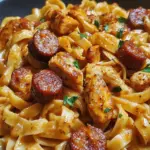 One-Pot Cajun Chicken & Smoked Sausage Pasta
