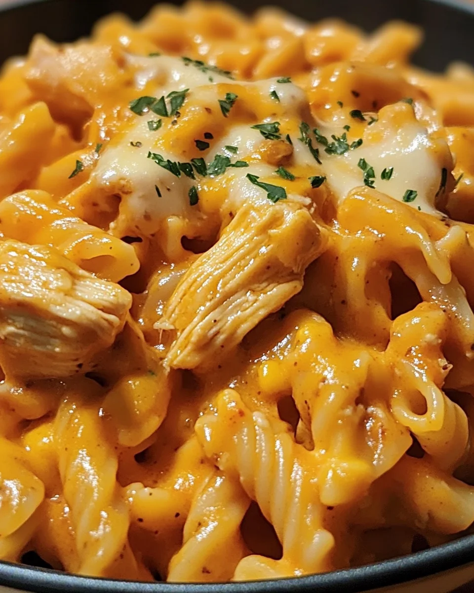 One-Skillet BBQ Chicken & Cheese Pasta