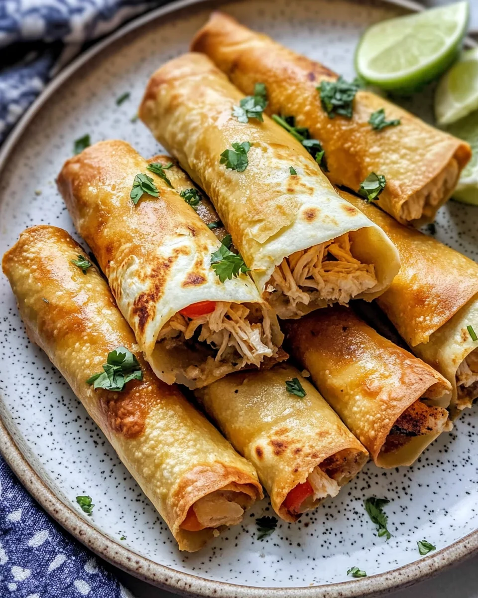 Oven Baked Chicken Taquitos Recipe