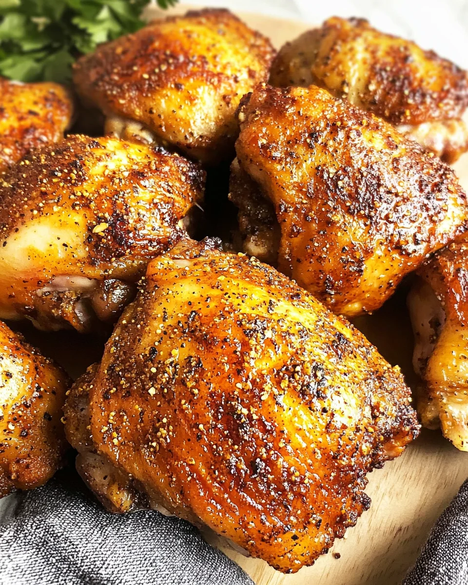 Oven Baked Chicken Thighs