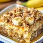 Overnight Baked Banana French Toast Casserole